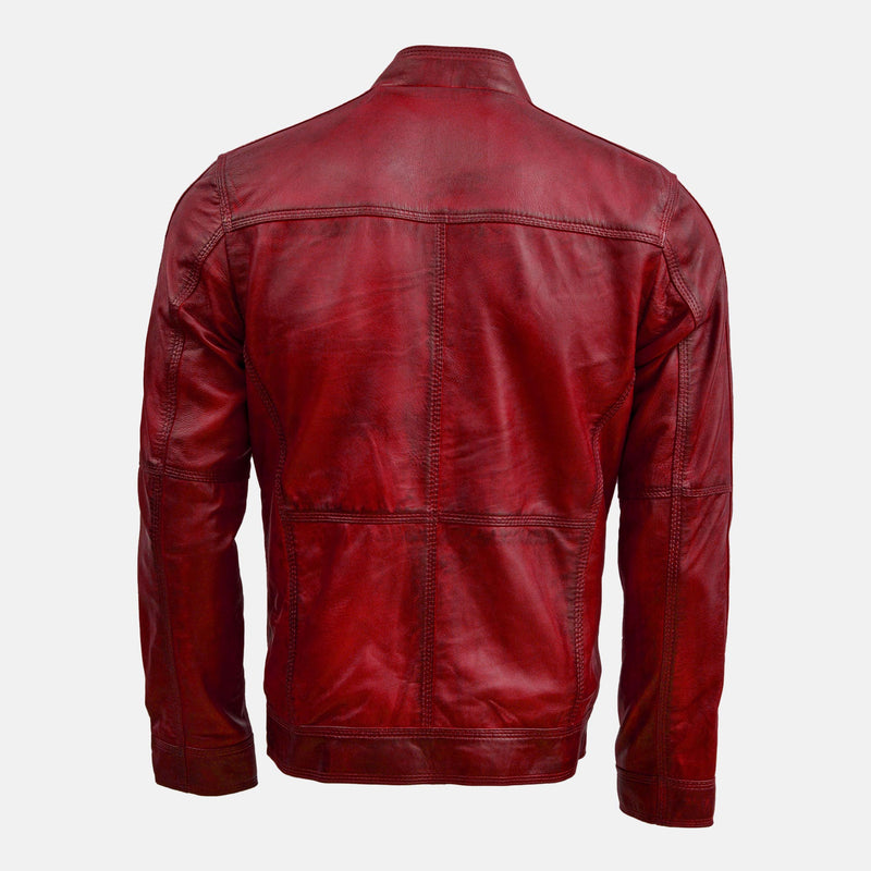 Urdok Maroon Waxed Jacket