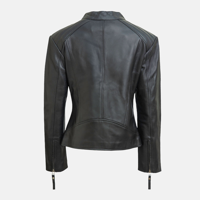 Swaik Leather Moto Jacket