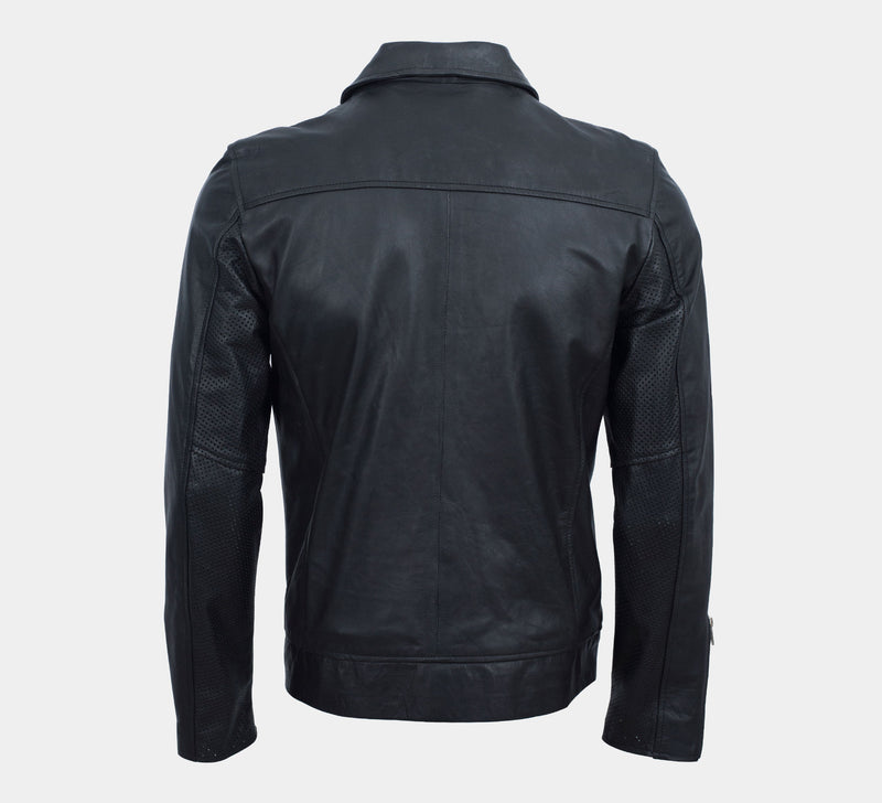 Tirat Summer Leather Biker Jacket