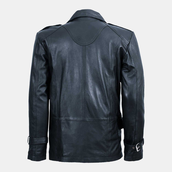 Trango Black Leather Sports Coat